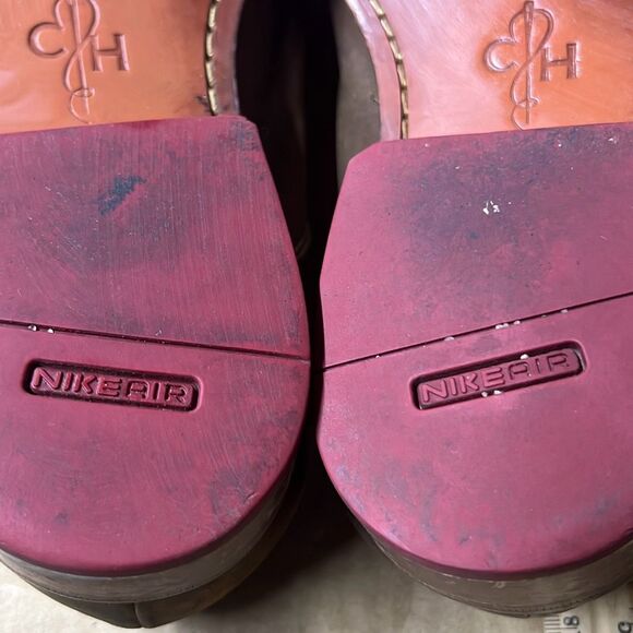 Cole Hahn Men's Brown Nike Air Leather Plain Toe Derby Oxford Shoes Size 11 - Picture 6 of 7